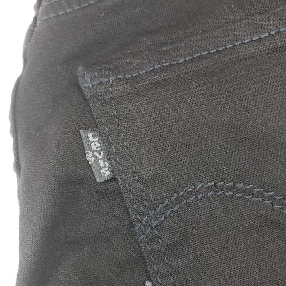 NWT Levi's high rise super skinny black distressed denim - Picture 7 of 12